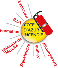 Logo Côte d'Azur Incendie Nice Carros 06